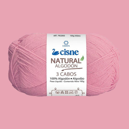 Fio Cisne Natural Algodón 3 Cabos 100g com 432 metros - Palácio da Arte