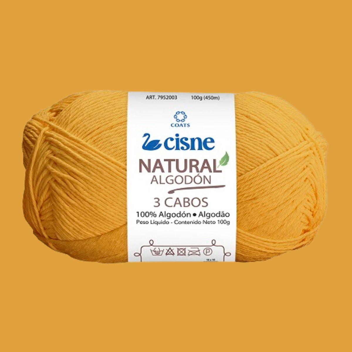 Fio Cisne Natural Algodón 3 Cabos 100g com 432 metros - Palácio da Arte