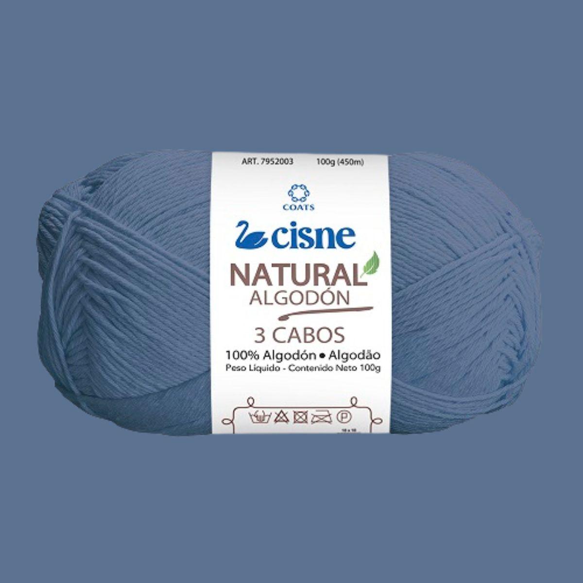 Fio Cisne Natural Algodón 3 Cabos 100g com 432 metros - Palácio da Arte