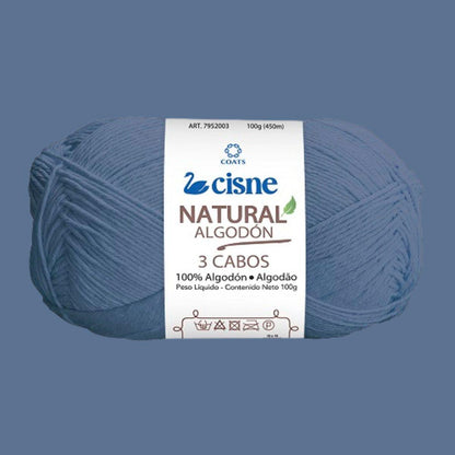 Fio Cisne Natural Algodón 3 Cabos 100g com 432 metros - Palácio da Arte