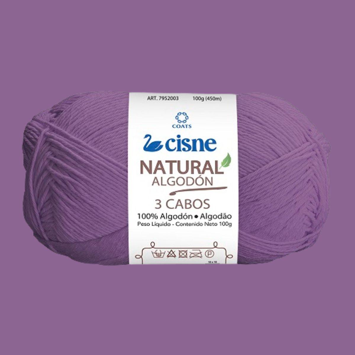 Fio Cisne Natural Algodón 3 Cabos 100g com 432 metros - Palácio da Arte