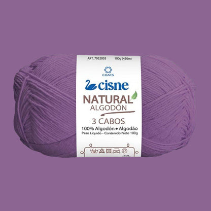 Fio Cisne Natural Algodón 3 Cabos 100g com 432 metros - Palácio da Arte