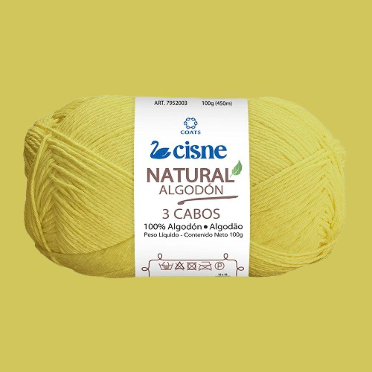 Fio Cisne Natural Algodón 3 Cabos 100g com 432 metros - Palácio da Arte
