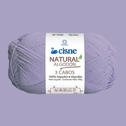 Fio Cisne Natural Algodón 3 Cabos 100g com 432 metros - Palácio da Arte