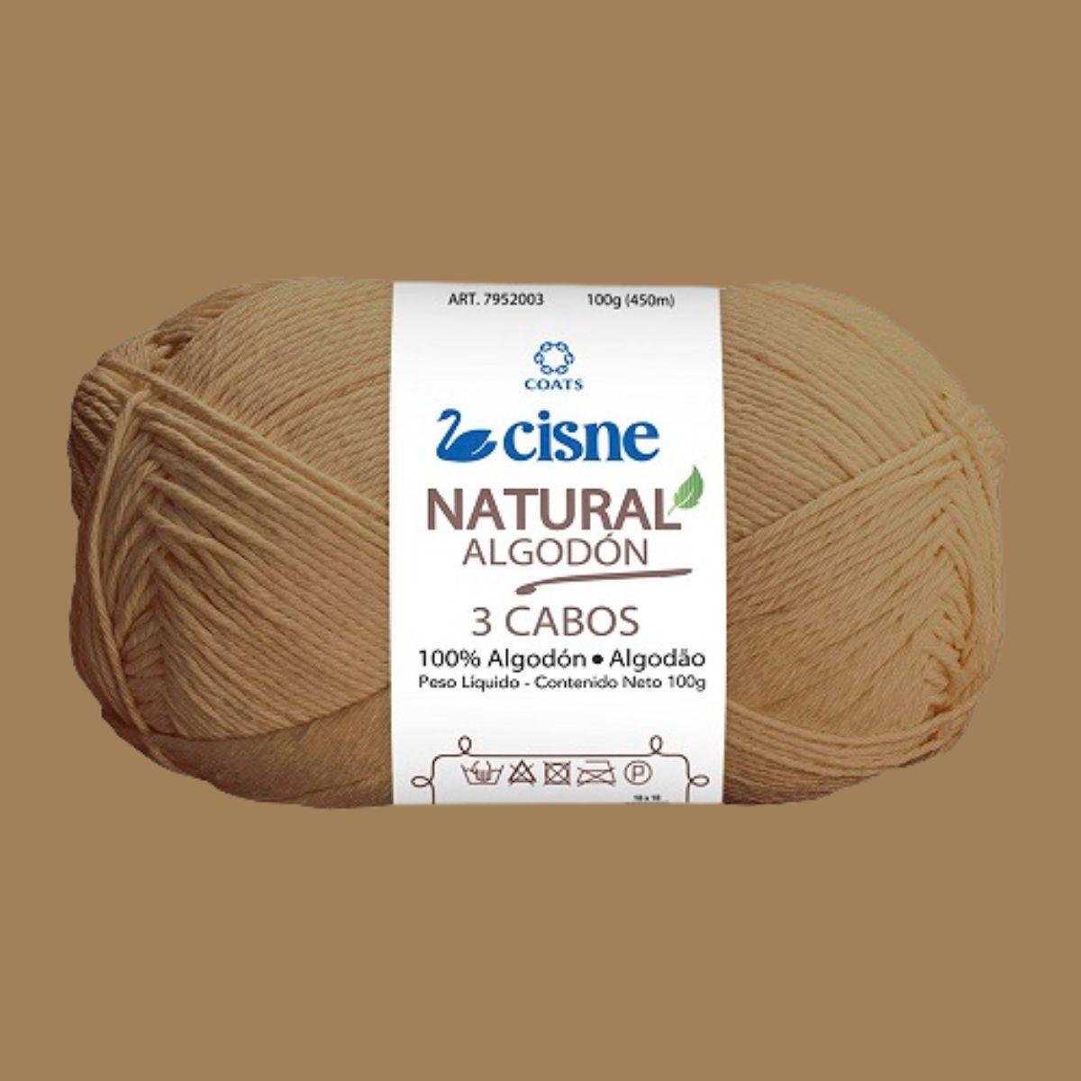 Fio Cisne Natural Algodón 3 Cabos 100g com 432 metros - Palácio da Arte