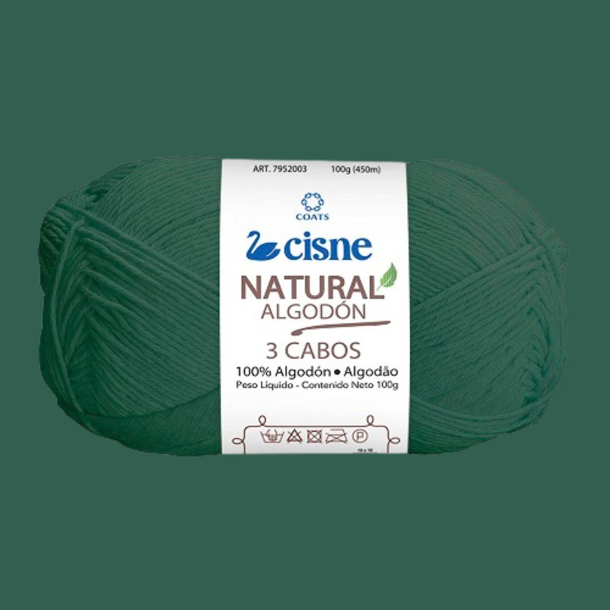 Fio Cisne Natural Algodón 3 Cabos 100g com 432 metros - Palácio da Arte