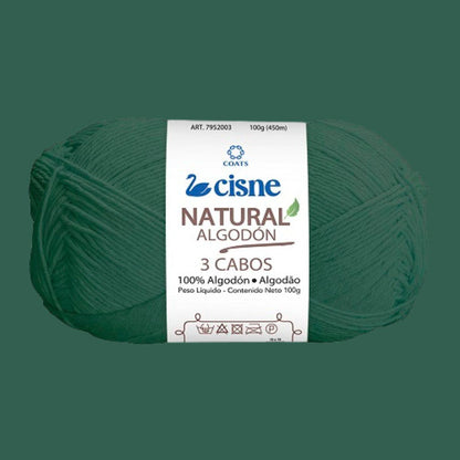 Fio Cisne Natural Algodón 3 Cabos 100g com 432 metros - Palácio da Arte