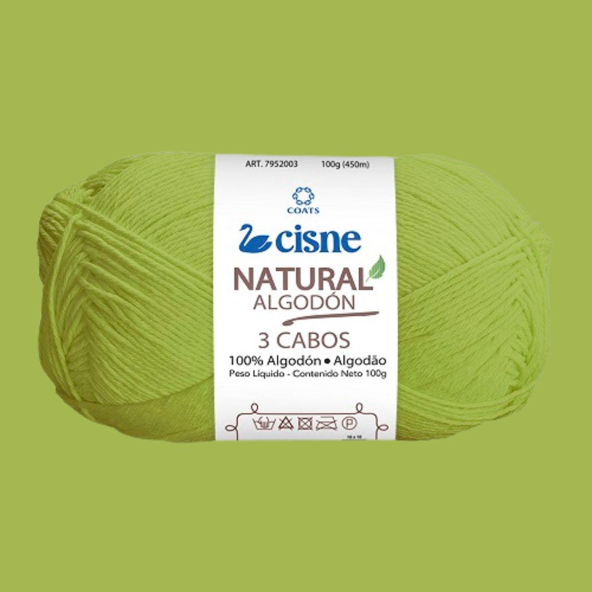 Fio Cisne Natural Algodón 3 Cabos 100g com 432 metros - Palácio da Arte