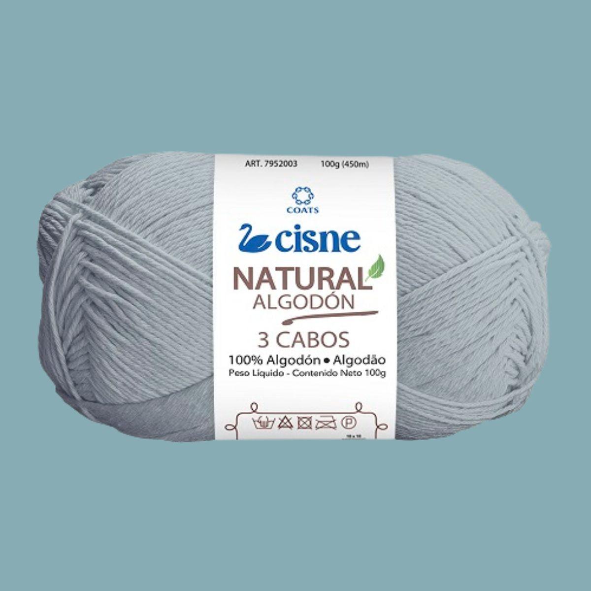 Fio Cisne Natural Algodón 3 Cabos 100g com 432 metros - Palácio da Arte