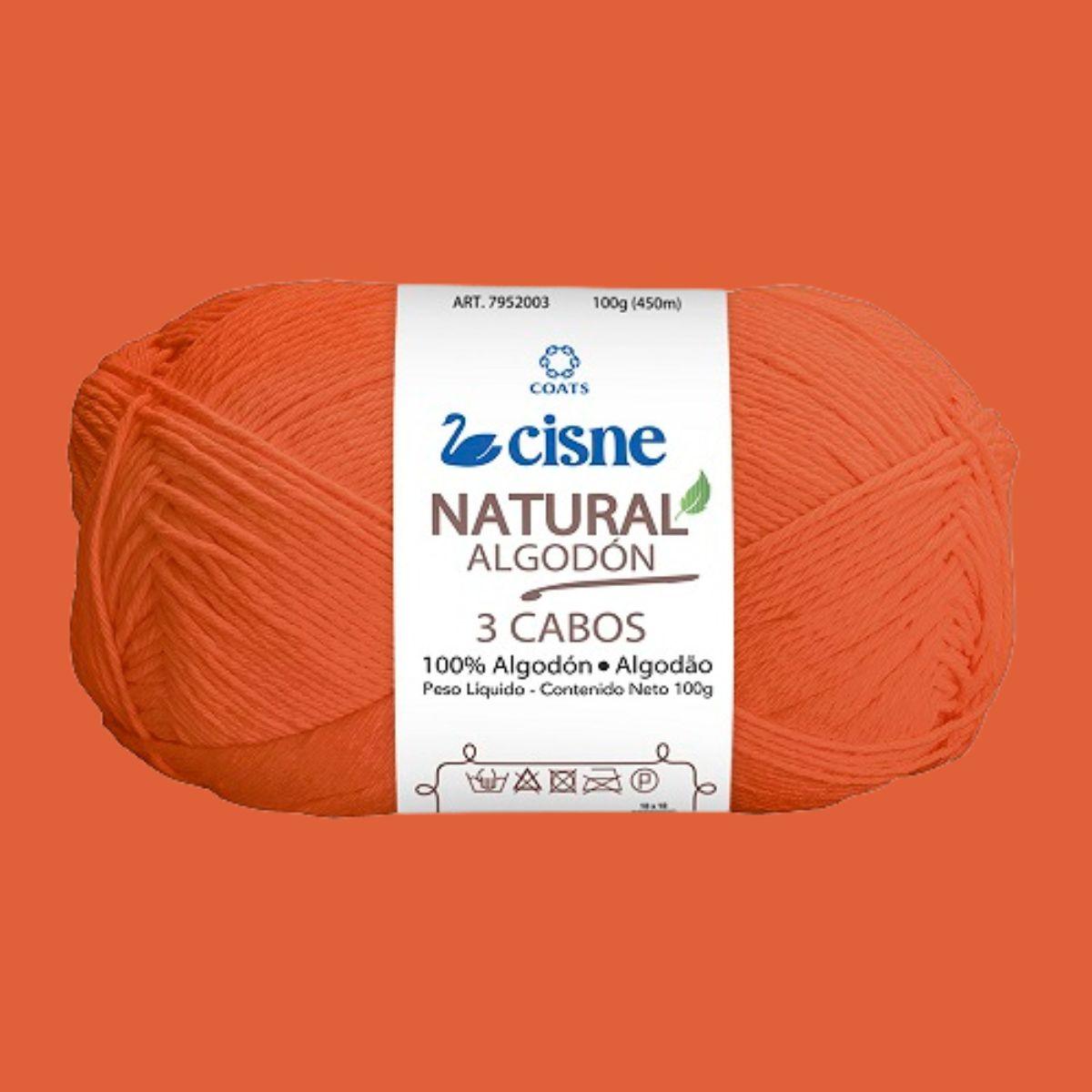 Fio Cisne Natural Algodón 3 Cabos 100g com 432 metros - Palácio da Arte