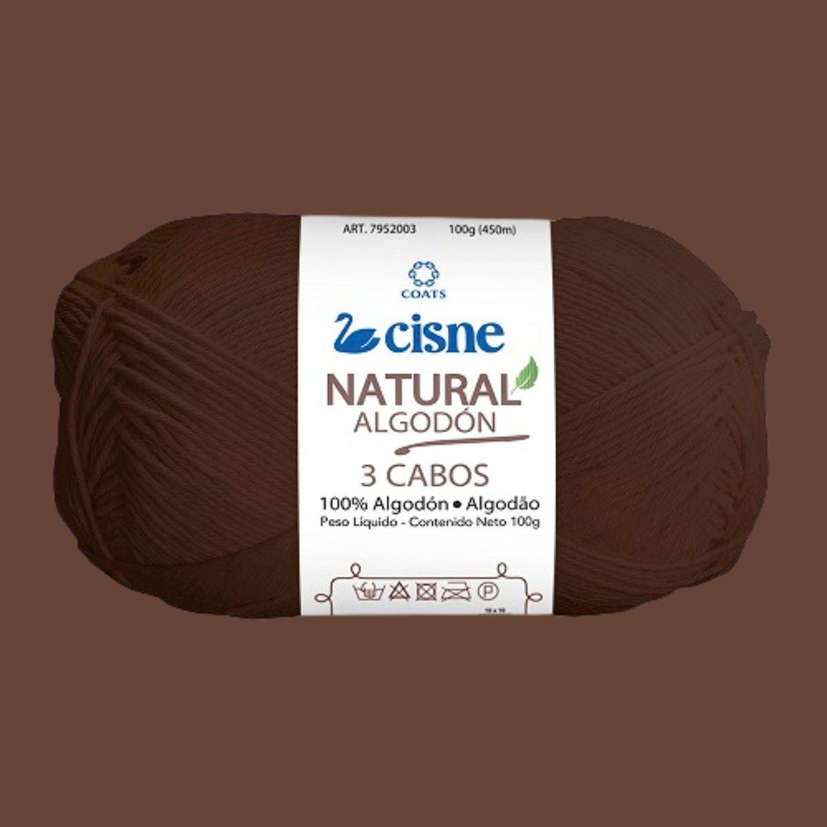 Fio Cisne Natural Algodón 3 Cabos 100g com 432 metros - Palácio da Arte