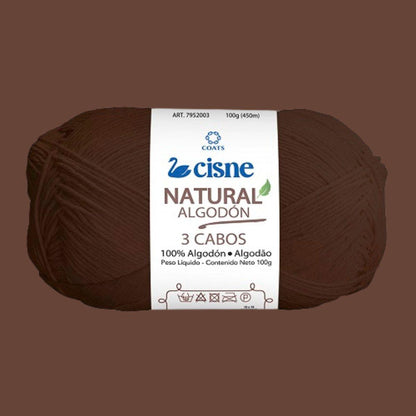Fio Cisne Natural Algodón 3 Cabos 100g com 432 metros - Palácio da Arte