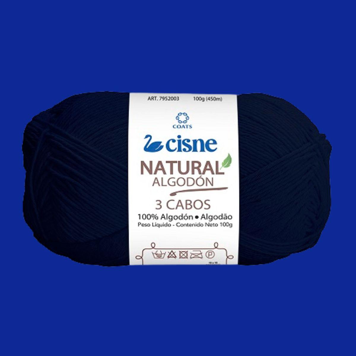 Fio Cisne Natural Algodón 3 Cabos 100g com 432 metros - Palácio da Arte