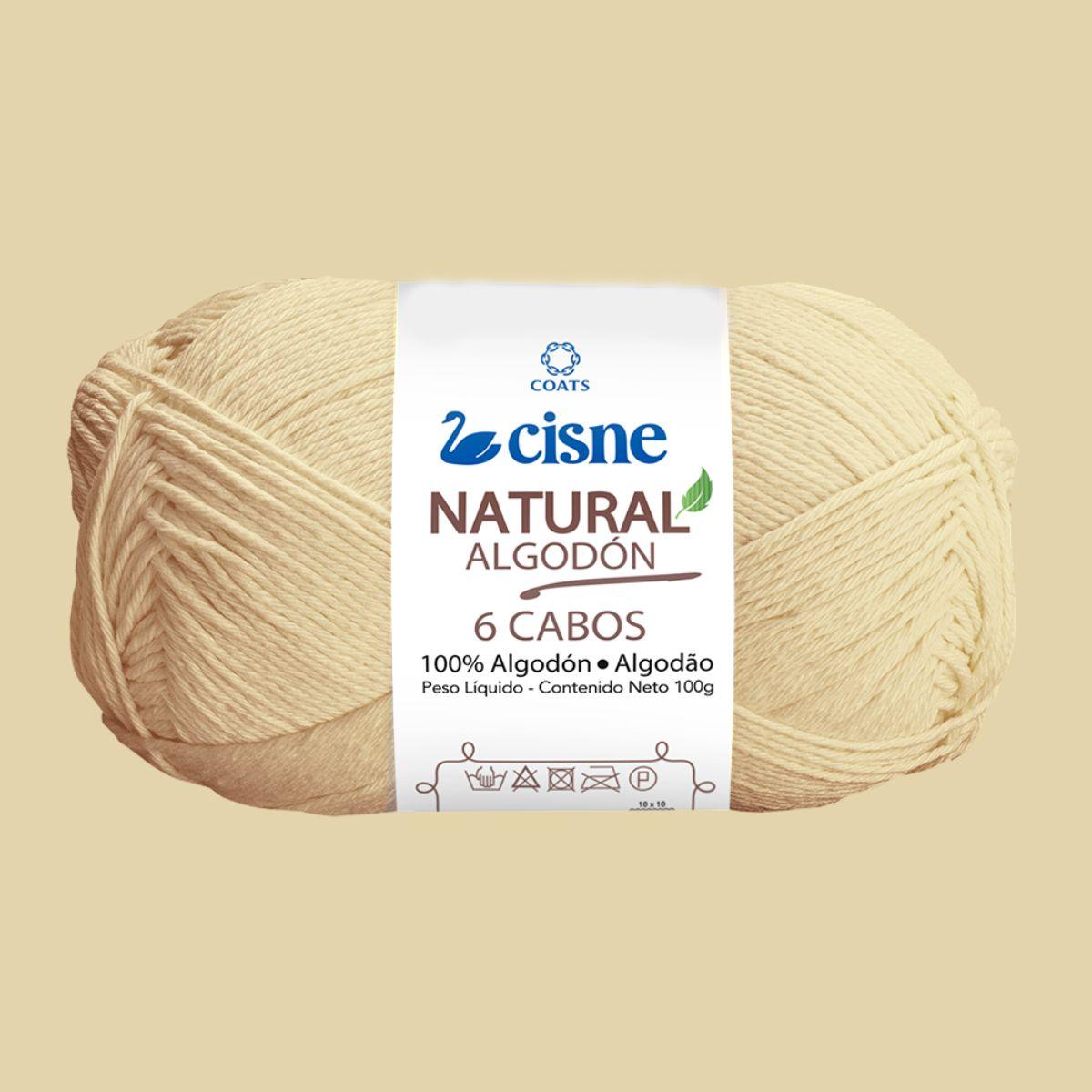 Fio Cisne Natural Algodón 6 Cabos 100g com 215 metros - Palácio da Arte