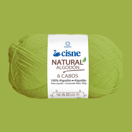 Fio Cisne Natural Algodón 6 Cabos 100g com 215 metros - Palácio da Arte