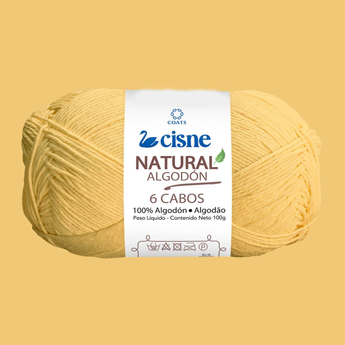 Fio Cisne Natural Algodón 6 Cabos 100g com 215 metros - Palácio da Arte