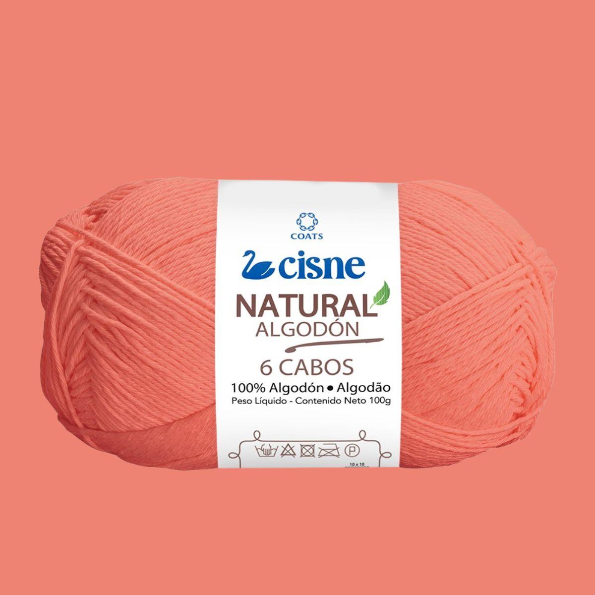 Fio Cisne Natural Algodón 6 Cabos 100g com 215 metros - Palácio da Arte