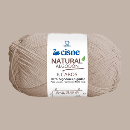 Fio Cisne Natural Algodón 6 Cabos 100g com 215 metros - Palácio da Arte
