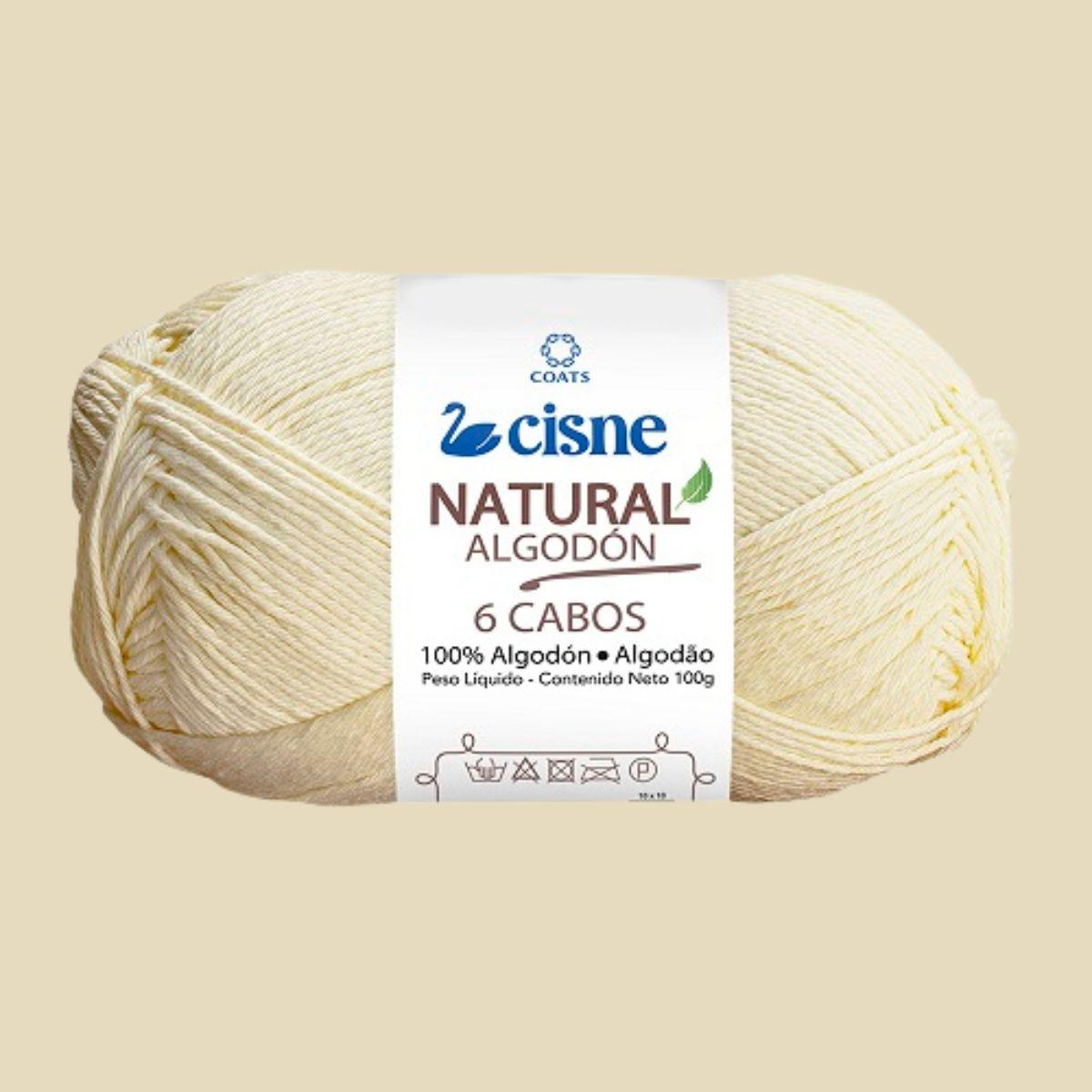 Fio Cisne Natural Algodón 6 Cabos 100g com 215 metros - Palácio da Arte