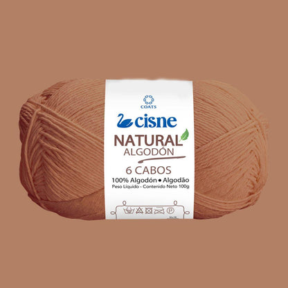 Fio Cisne Natural Algodón 6 Cabos 100g com 215 metros - Palácio da Arte