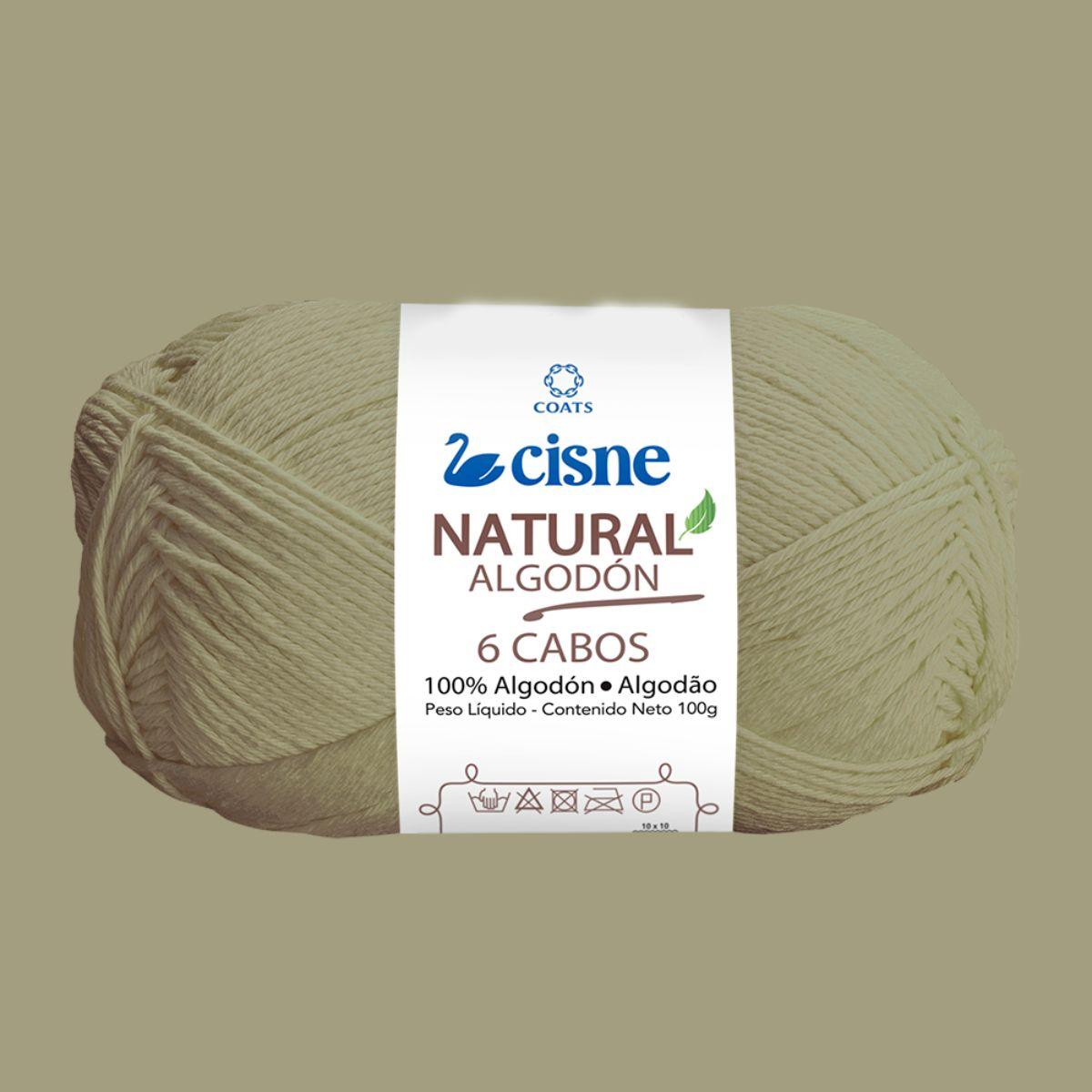 Fio Cisne Natural Algodón 6 Cabos 100g com 215 metros - Palácio da Arte