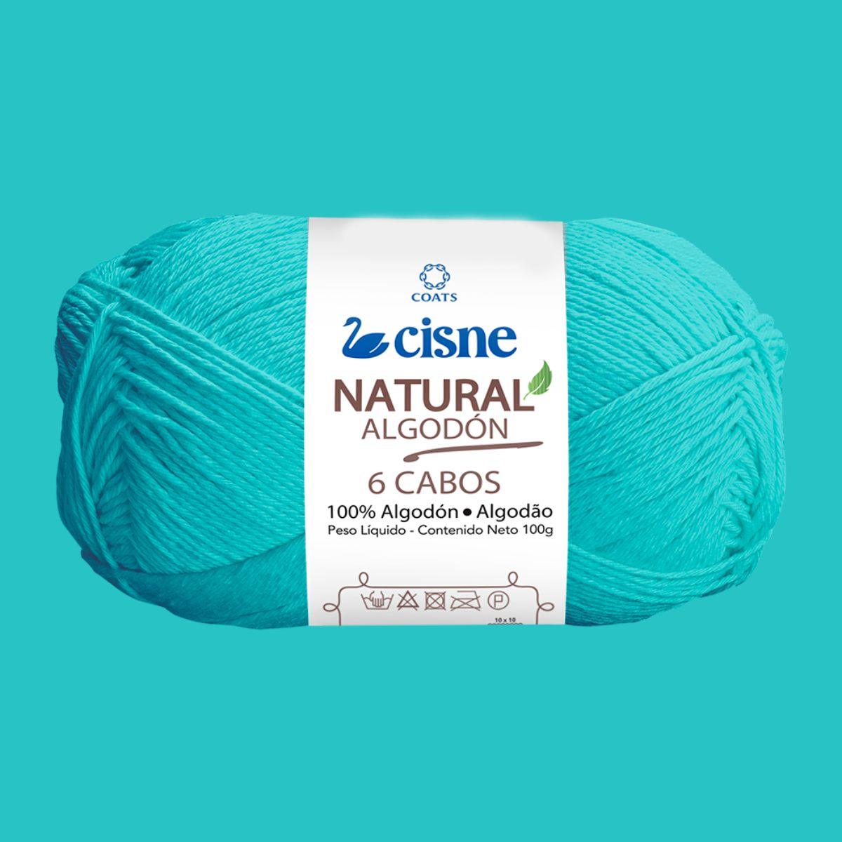Fio Cisne Natural Algodón 6 Cabos 100g com 215 metros - Palácio da Arte