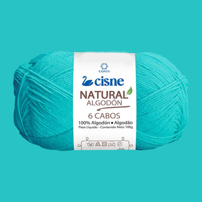Fio Cisne Natural Algodón 6 Cabos 100g com 215 metros - Palácio da Arte