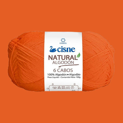 Fio Cisne Natural Algodón 6 Cabos 100g com 215 metros - Palácio da Arte