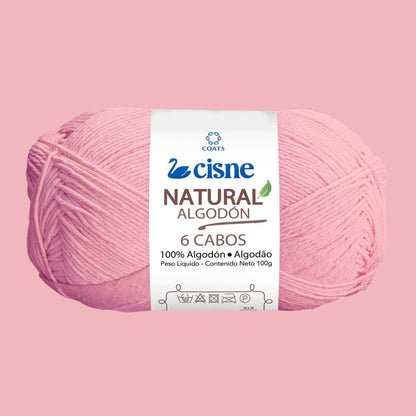 Fio Cisne Natural Algodón 6 Cabos 100g com 215 metros - Palácio da Arte