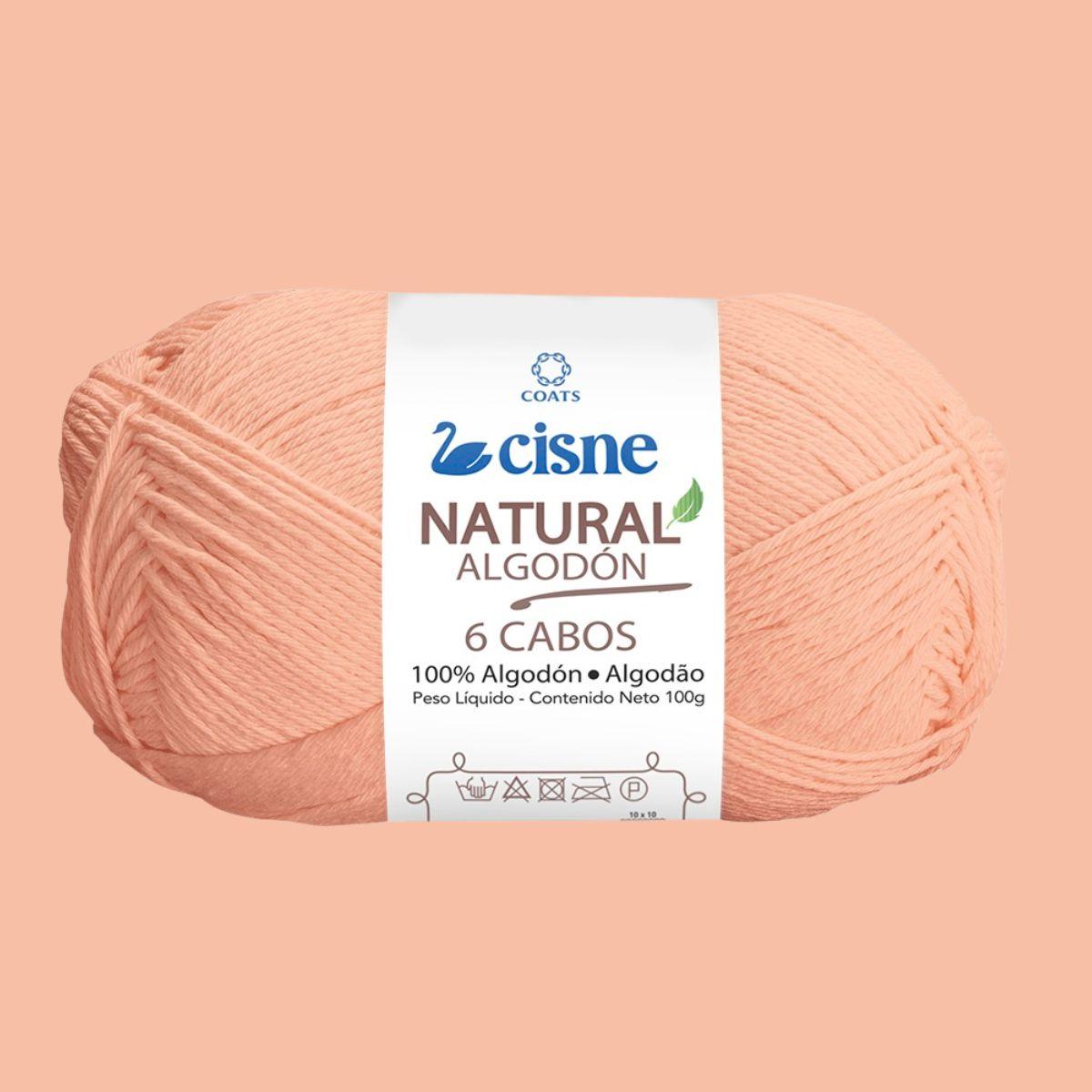 Fio Cisne Natural Algodón 6 Cabos 100g com 215 metros - Palácio da Arte