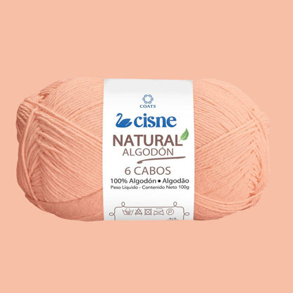 Fio Cisne Natural Algodón 6 Cabos 100g com 215 metros - Palácio da Arte