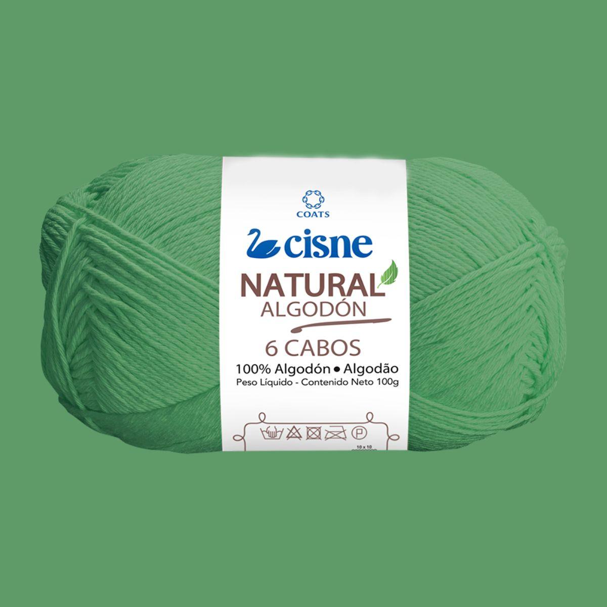 Fio Cisne Natural Algodón 6 Cabos 100g com 215 metros - Palácio da Arte