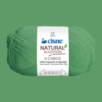 Fio Cisne Natural Algodón 6 Cabos 100g com 215 metros - Palácio da Arte