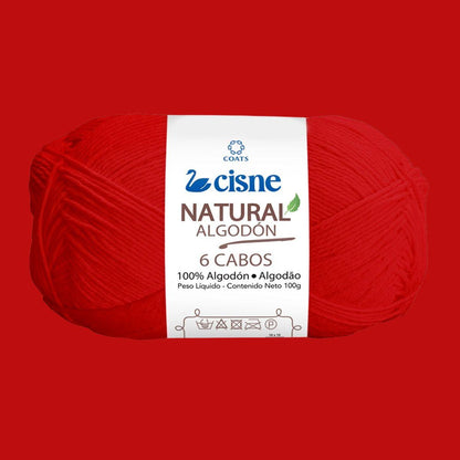 Fio Cisne Natural Algodón 6 Cabos 100g com 215 metros - Palácio da Arte