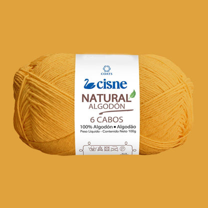 Fio Cisne Natural Algodón 6 Cabos 100g com 215 metros - Palácio da Arte
