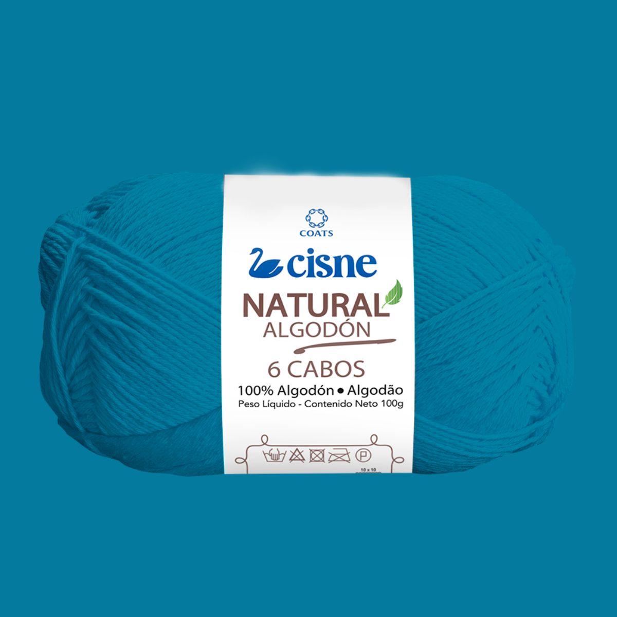 Fio Cisne Natural Algodón 6 Cabos 100g com 215 metros - Palácio da Arte