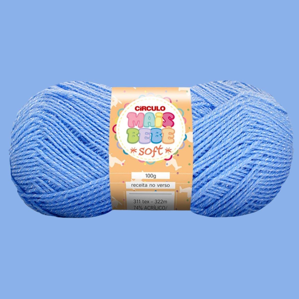 Fio de Lã Círculo Mais Bebê Soft 100g com 322m - Palácio da Arte
