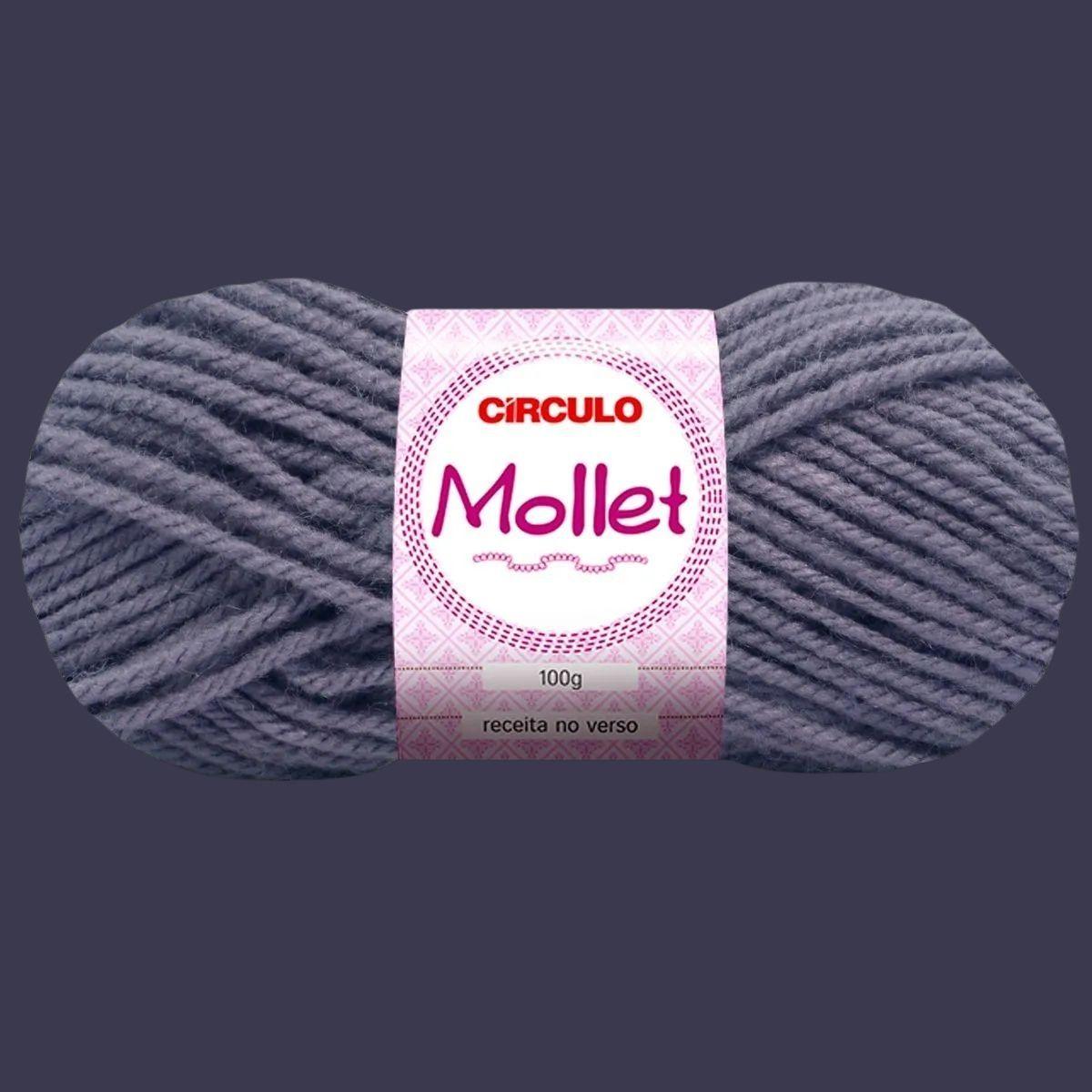 Fio de Lã Mollet Círculo 100g com 200m - Palácio da Arte