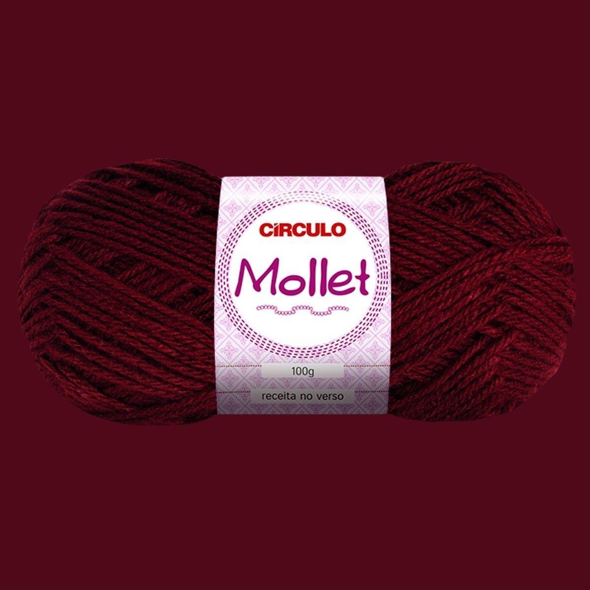 Fio de Lã Mollet Círculo 100g com 200m - Palácio da Arte