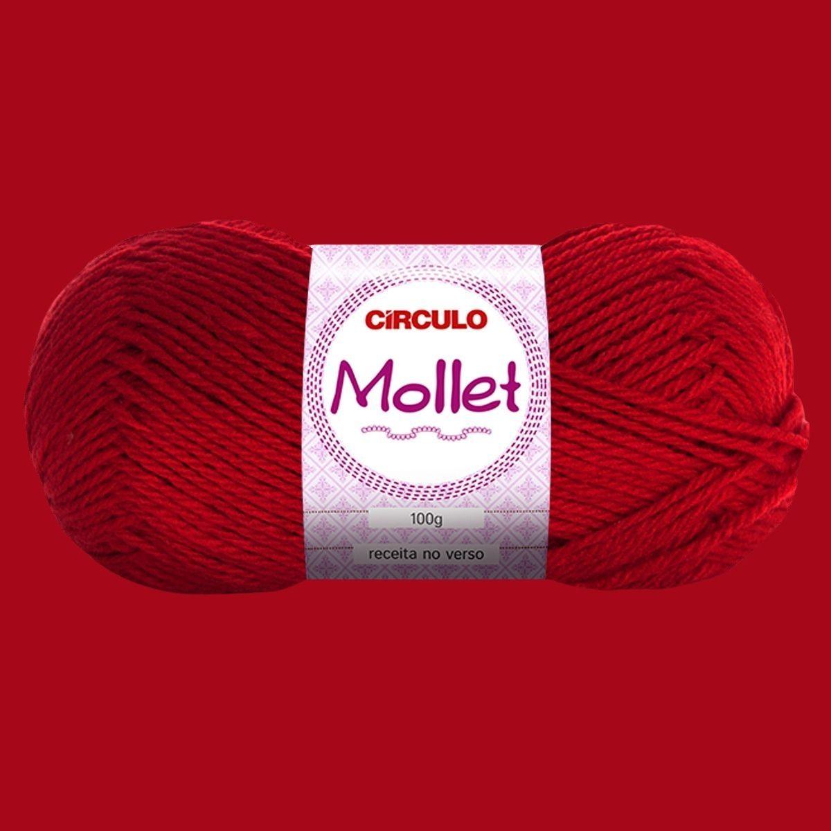 Fio de Lã Mollet Círculo 100g com 200m - Palácio da Arte