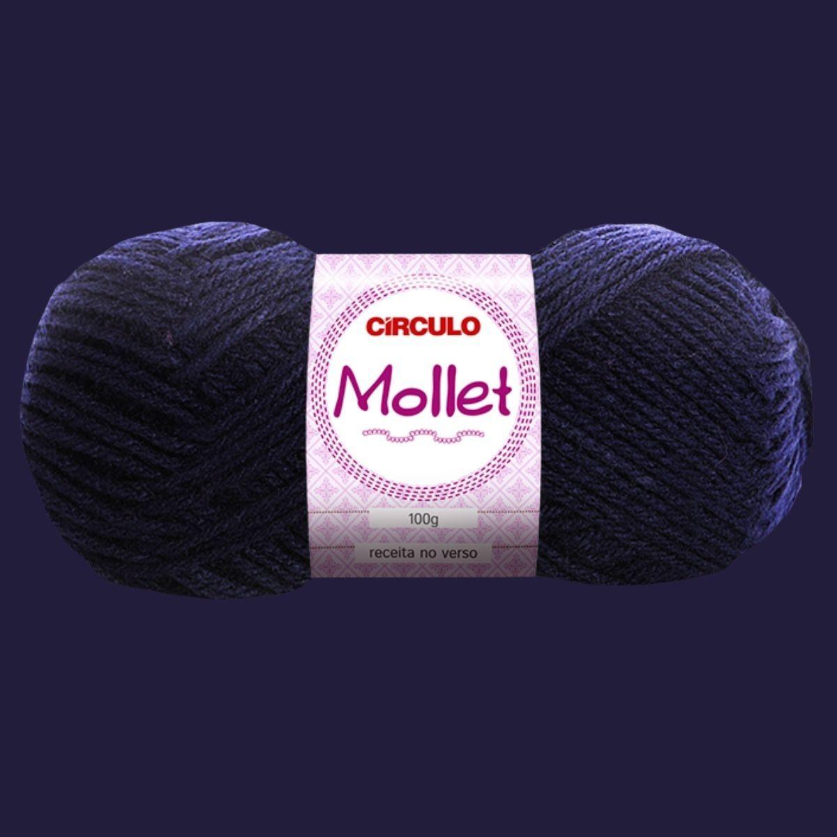 Fio de Lã Mollet Círculo 100g com 200m - Palácio da Arte