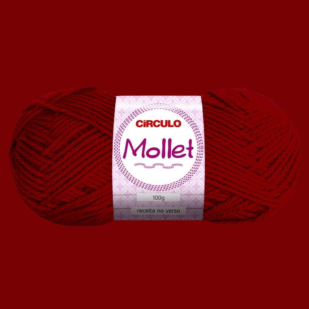 Fio de Lã Mollet Círculo 100g com 200m - Palácio da Arte