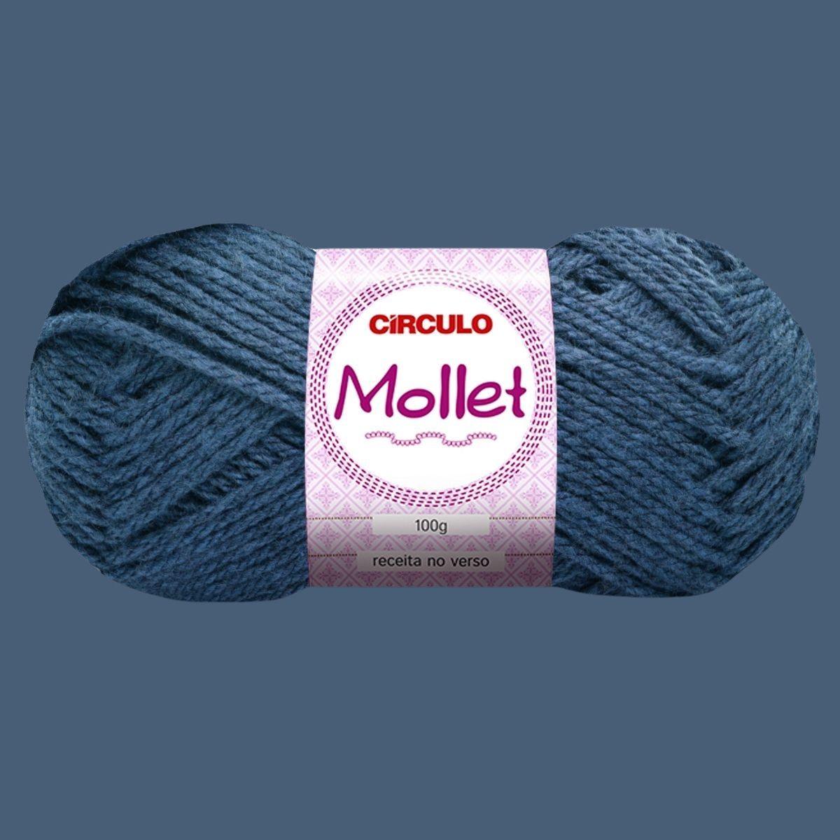 Fio de Lã Mollet Círculo 100g com 200m - Palácio da Arte