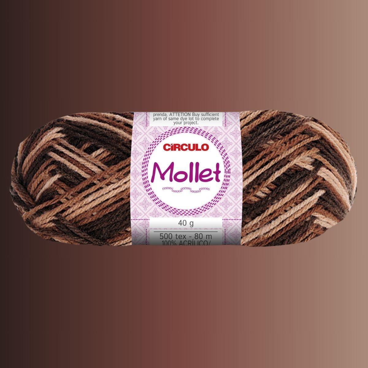 Fio de Lã Mollet Círculo Mesclado 40g com 80m - Palácio da Arte
