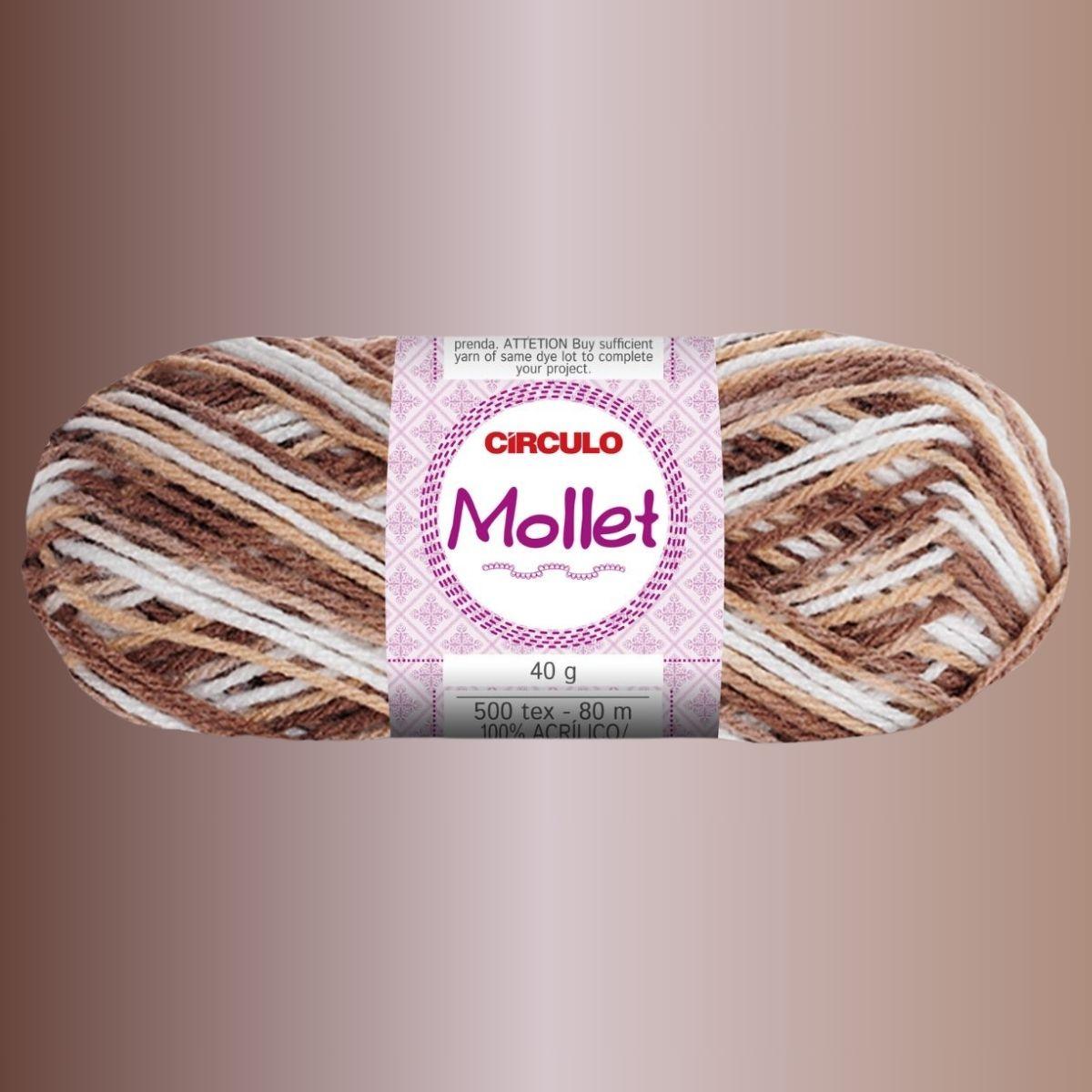 Fio de Lã Mollet Círculo Mesclado 40g com 80m - Palácio da Arte