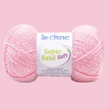 Fio Super Bebê Soft Cisne 100g com 350 metros - Palácio da Arte