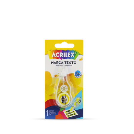 Fita Marca Texto Acrilex 3m x 5mm - Palácio da Arte