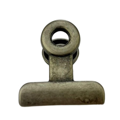 Fixador Presilha em Metal Prata Velha 3x3cm Kit com 2 peças - Palácio da Arte