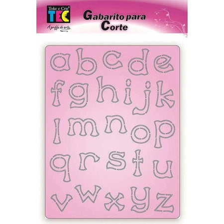Gabarito para Corte DI069 Alfabeto Minúsculo 2 Toke e Crie - Palácio da Arte