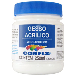 Gesso Acrílico para Artesanato Corfix 250ml - Palácio da Arte